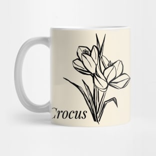 Crocus flower Mug